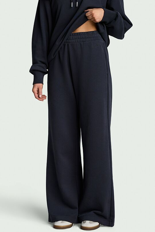 Nacionalinės kolekcijos plačios medvilninės kelnės 2 | PILKA | Audimas