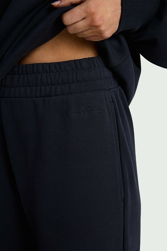 Nacionalinės kolekcijos plačios medvilninės kelnės 4 | PILKA | Audimas