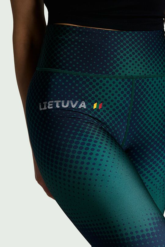 Nacionalinės kolekcijos margintos tamprės 6 | ŽALIA | Audimas