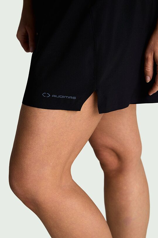 Sportiniai šortai su vidinėmis kelnaitėmis 5 | JUODA | Audimas