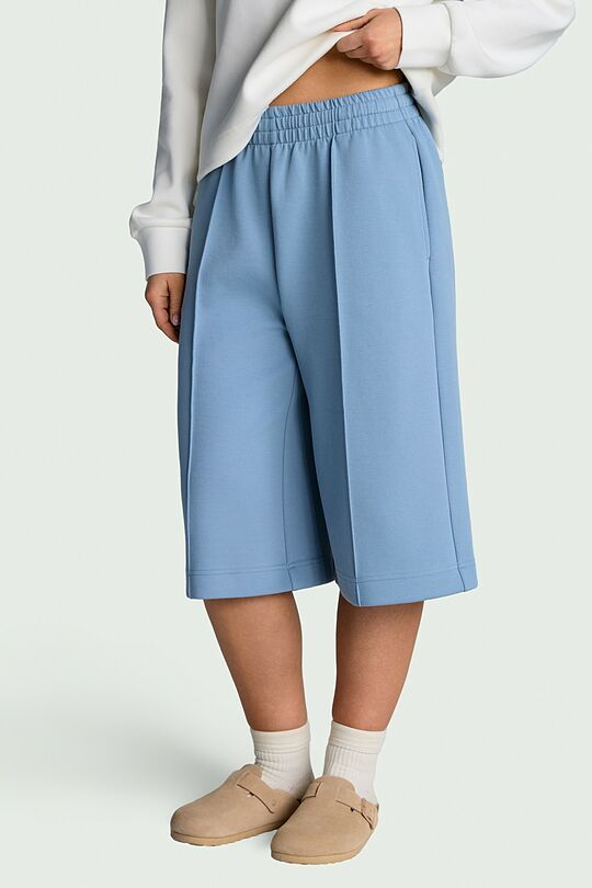 Ilgi medvilniniai pikė šortai 4 | MĖLYNA | Audimas