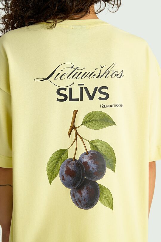 Medvilniniai marškinėliai trumpomis rankovėmis „Slivs“ 8 | GELTONA | Audimas