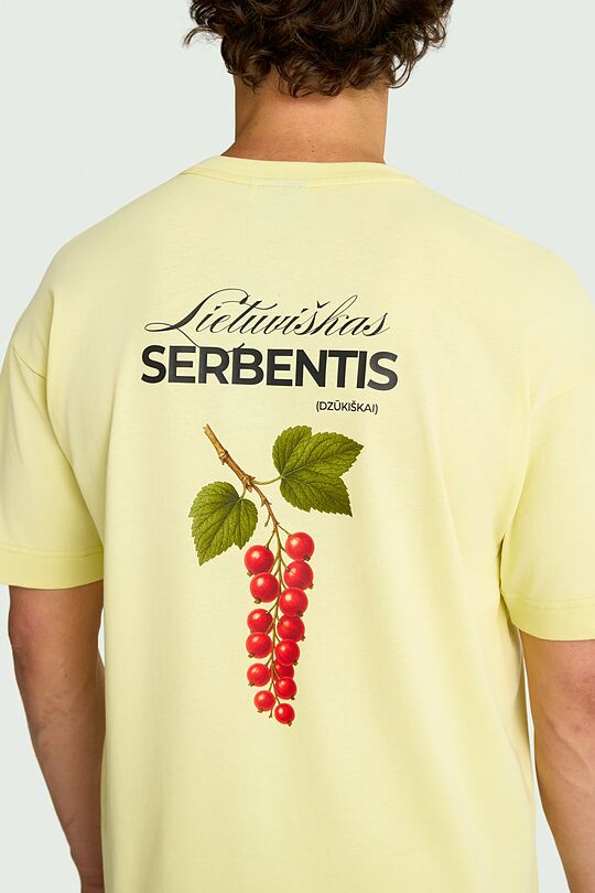 Medvilniniai marškinėliai trumpomis rankovėmis „Serbentis“ 11 | GELTONA | Audimas