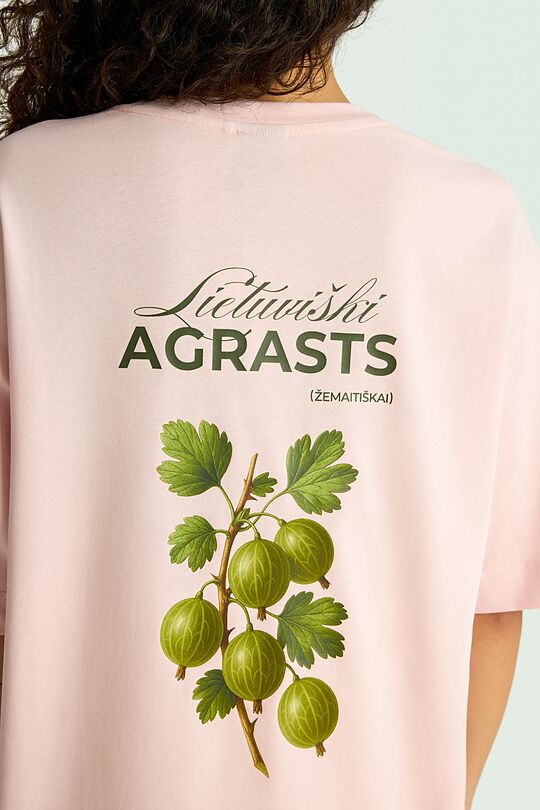 Medvilniniai marškinėliai trumpomis rankovėmis „Agrasts“ 8 | ROŽINĖ | Audimas