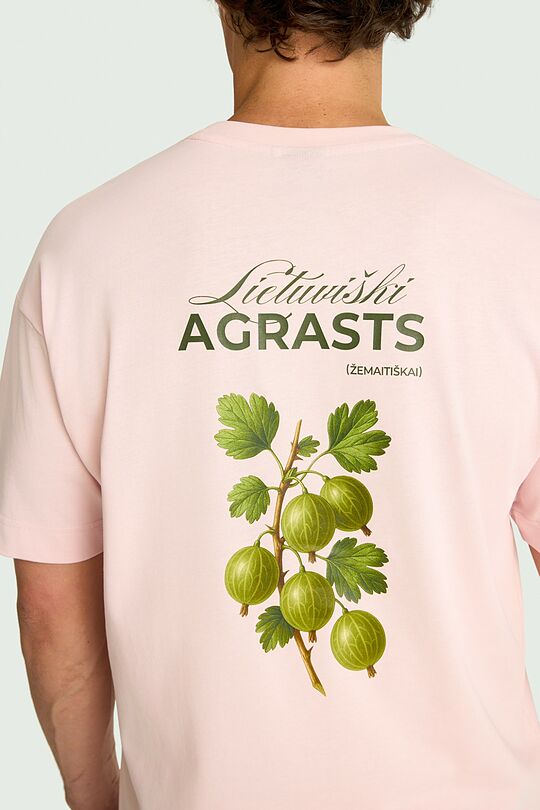 Medvilniniai marškinėliai trumpomis rankovėmis „Agrasts“ 5 | ROŽINĖ | Audimas