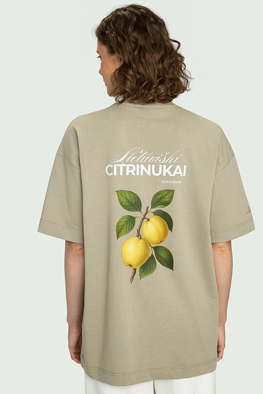 Medvilniniai marškinėliai trumpomis rankovėmis „Citrinukai“ 5 | ŽALIA | Audimas