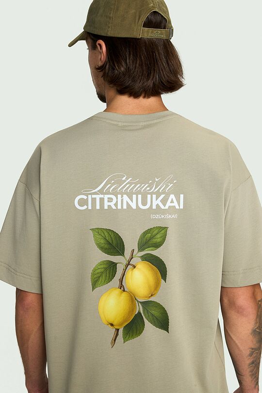 Medvilniniai marškinėliai trumpomis rankovėmis „Citrinukai“ 8 | ŽALIA | Audimas