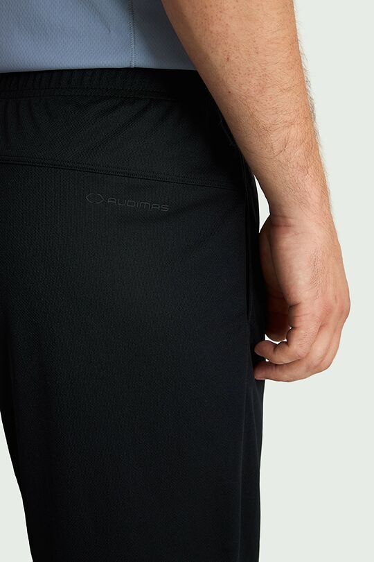 Sintetinio trikotažo šortai 5 | JUODA | Audimas