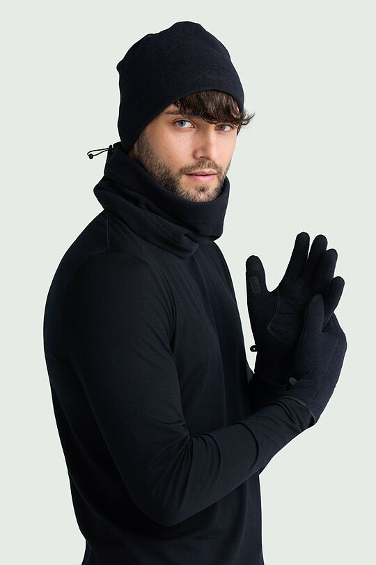 Polartec 100 Series flisinės pirštinės 1 | JUODA | Audimas