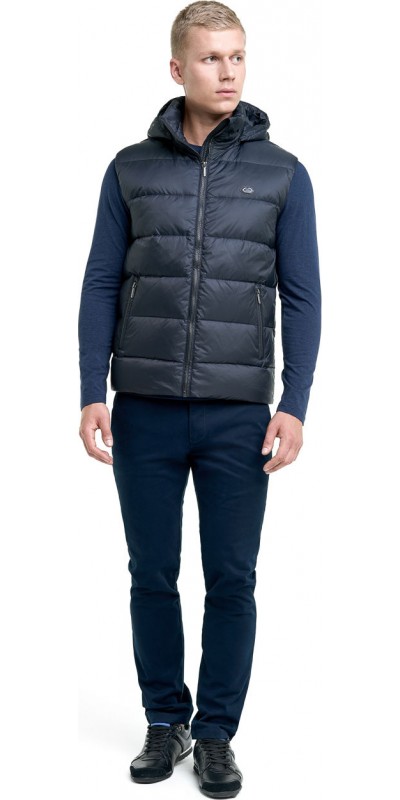 Pūkinė liemenė JOEY 2 | JUODA | Audimas