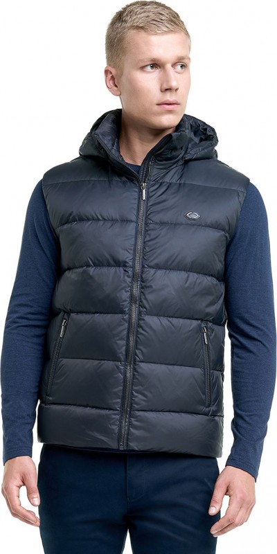 Pūkinė liemenė JOEY 1 | JUODA | Audimas