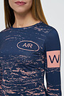Marškinėliai ilg.rank. saugantys nuo UV spindulių 3 | MĖLYNA | Audimas