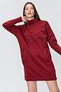 Šilta fliso suknelė su vilna 3 | BIKING RED | Audimas