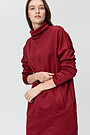Šilta fliso suknelė su vilna 1 | BIKING RED | Audimas