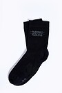 Ilgos medvilnės pluošto kojinės 3 | BLACK | Audimas