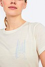 Plonos merino vilnos marginti marškinėliai 2 | BALTA | Audimas