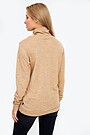Merino vilnos ir bambuko pluošto džemperis 2 | RUDA | Audimas