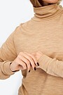 Merino vilnos ir bambuko pluošto džemperis 3 | RUDA | Audimas