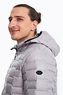 Lengva pūkinė striukė 3 | PILKA | Audimas