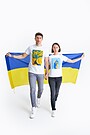 Ukrainos vėliava 3 | BLUE/YELLOW | Audimas