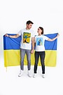 Ukrainos vėliava 4 | BLUE/YELLOW | Audimas