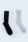 Ilgos medvilnės pluošto kojinės 3 | BLACK | Audimas