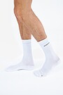 Ilgos medvilnės pluošto kojinės 2 | BALTA | Audimas