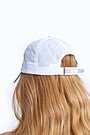 Kepurė su snapeliu iš lengvos POPLIN medvilnės 2 | BALTA | Audimas