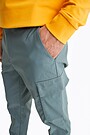 Laisvos audinio kelnės su kišenėmis 4 | ŽALIA/CHAKI/SALOTINĖ | Audimas