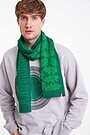 Megztas merino vilnos šalikas 2 | ŽALIA | Audimas