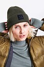 Megzta merino vilnos kepurė 2 | ŽALIA | Audimas
