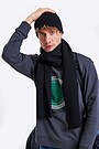 Megztas merino vilnos šalikas 1 | JUODA | Audimas