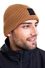 Megzta merino vilnos kepurė 2 | RUDA | Audimas