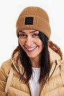 Megzta merino vilnos kepurė 1 | RUDA | Audimas