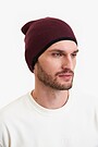 Megzta kepurė su merino vilna 1 | BORDO | Audimas