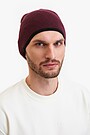 Megzta kepurė su merino vilna 2 | BORDO | Audimas