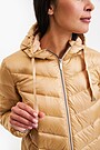 Paltas su pūkų ir sintetinio pluošto pašiltinimu 4 | RUDA | Audimas