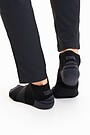 Vidutinio ilgio sportinės kojinės 3 | JUODA | Audimas