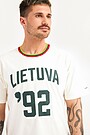 Retro stiliaus medvilniniai marškinėliai 3 | BALTA | Audimas