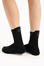 Vidutinio ilgio sportinės kojinės 2 | JUODA | Audimas