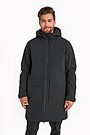 Ilga apsauganti nuo lietaus parka 1 | JUODA | Audimas