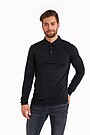 Merino vilnos polo marškinėliai 1 | JUODA | Audimas