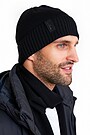 Megzta merino vilnos kepurė 1 | JUODA | Audimas