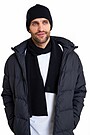 Megzta merino vilnos kepurė 2 | JUODA | Audimas