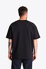 Padidinto silueto marškinėliai  Unisex 4 | JUODA | Audimas