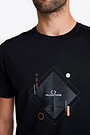 Lajocelio ir merino vilnos marškinėliai 2 | JUODA | Audimas