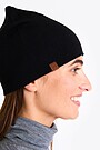Megzta merino vilnos kepurė 3 | JUODA | Audimas