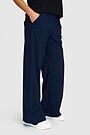 SENSITIVE laisvo silueto kelnės 2 | MĖLYNA | Audimas