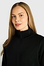 Atsegamas medvilninis džemperis 2 | JUODA | Audimas