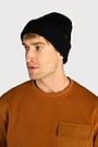 Megzta merino vilnos kepurė 1 | JUODA | Audimas